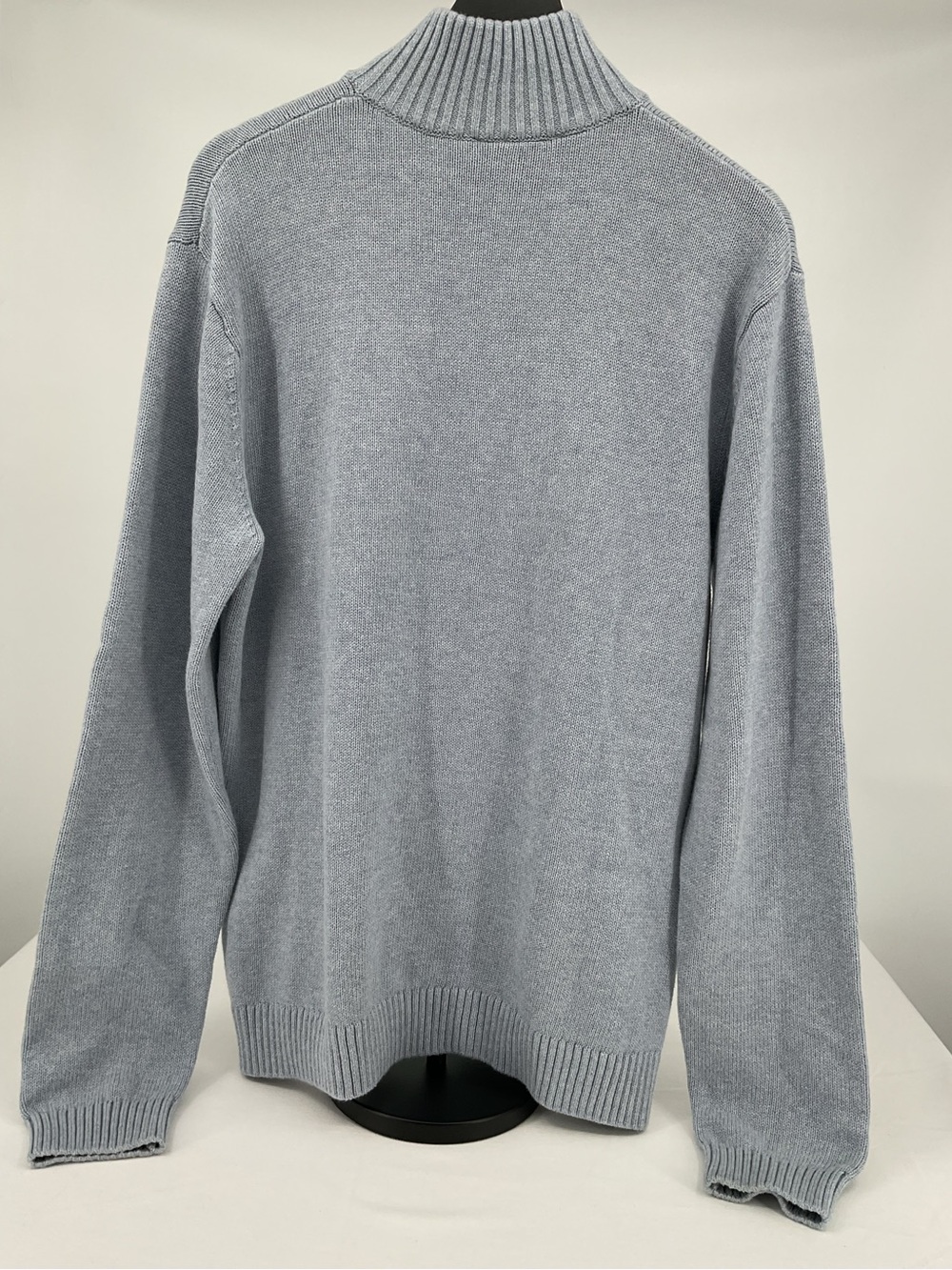 Rodd & Gunn Merrick Bay 1/4 Zip Sweater Medium Heathered Blue Grey 100% Cotton - Picture 5 of 8